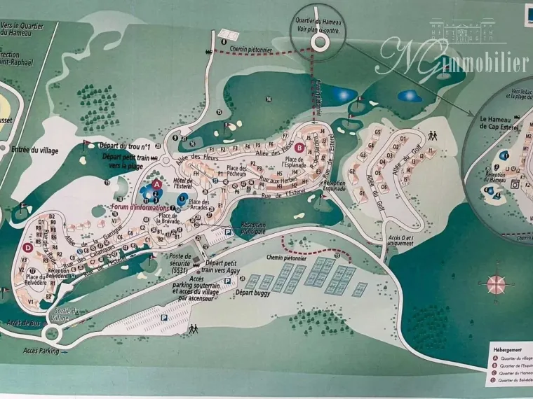 Appt T2 avec loggia vue mer + Piscines +Parking privé en sous-sol ST Raphaël