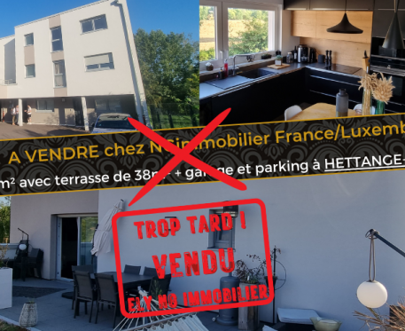 Penthouse 73m² avec terrasse de 38m² + garage et parking